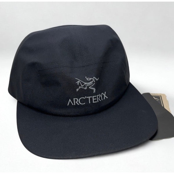 Arc'teryx Gore Tex 5 Panel Performance Cap Lightweight Outdoor Hat Black
