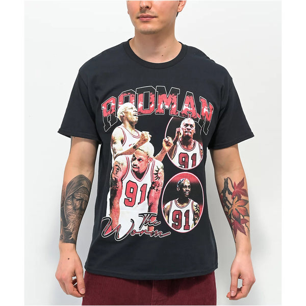 Dennis Rodman Chicago Bulls The Worm T-Shirt Men’s Large 90s Style NBA Graphic