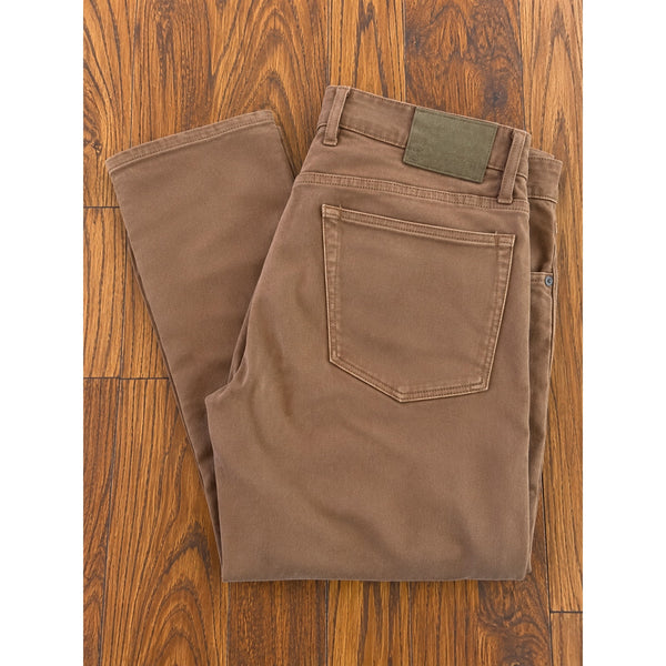 Todd Snyder Slim Fit Stretch 5-Pocket Chino Pants Rust Brown 35x32 Mens