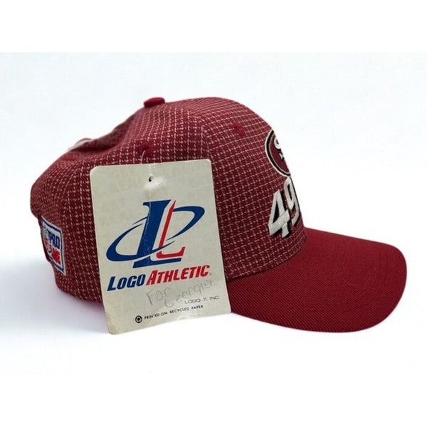 San Francisco 49ers Logo Athletic Grid Hat NFL Pro Line Strapback Deadstock VTG