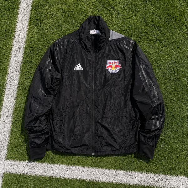 New York Red Bulls Team Issued Adidas Condivo 18 Climastorm Jacket Mens M Black