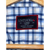 UNTUCKit Sardinia Blue Plaid Button Up Shirt Mens L Slim Fit Nylon Stretch