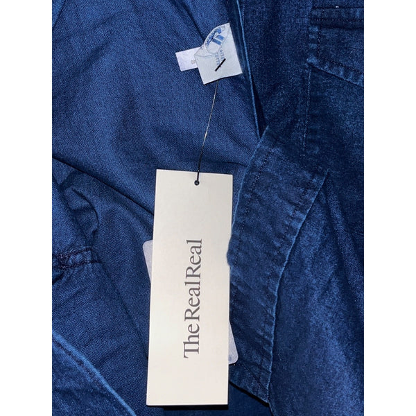 Polo Ralph Lauren Indigo Oxford Shirt Mens L Blue Button Down Cotton Casual
