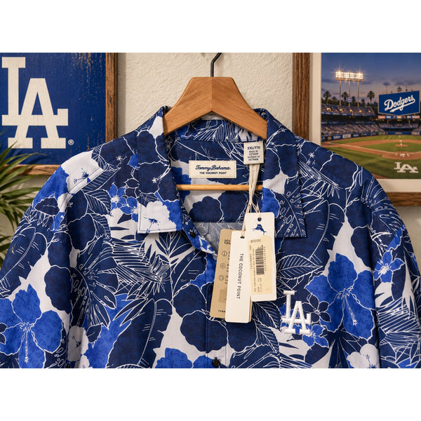 Los Angeles Dodgers Tommy Bahama IslandZone Hawaiian Shirt Men's 2XL NWT MLB
