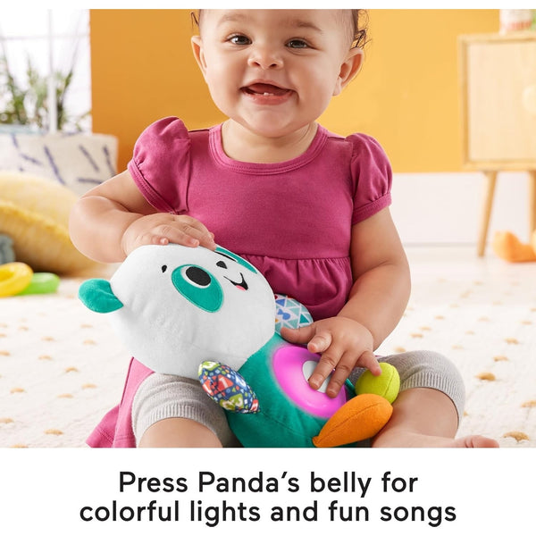 Fisher-Price Linkimals Play Together Panda Plush Learning Toy Lights Sounds 9M+