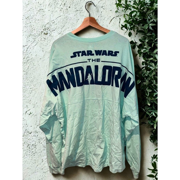 Disney Star Wars Mandalorian Grogu Baby Yoda Spirit Jersey Green 2XL XXL