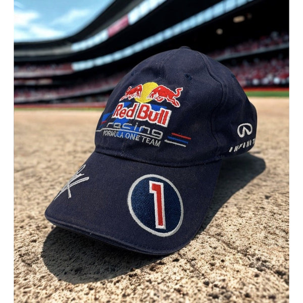 Sebastian Vettel #1 Red Bull Racing F1 Infiniti Hat Cap Embroidered Signature OS