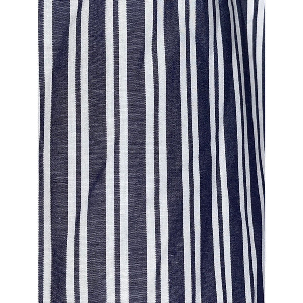 ETON Slim Fit Dress Shirt 17 43 Blue White Stripe Spread Collar Luxury Cotton