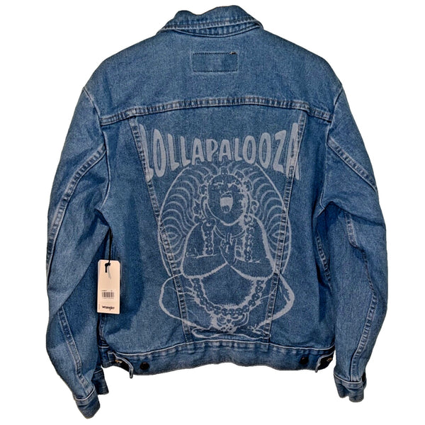 Wrangler X Lollapalooza 75th Anniversary Denim Jean Jacket NWT Size M
