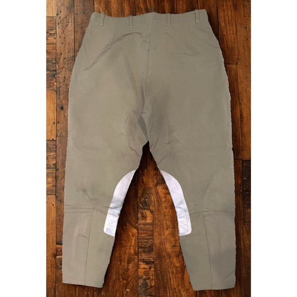 Ariat Pro Series Women’s Riding Breeches 36R 36x26 Beige Side Zip Equestrian