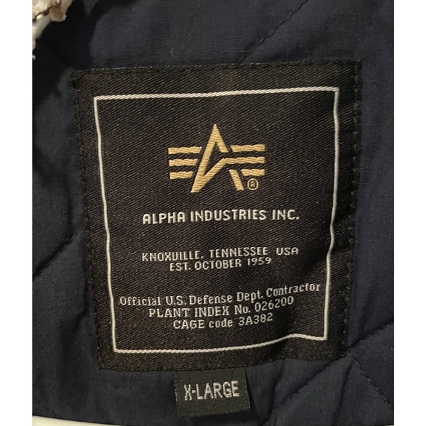 Alpha Industries Double Breasted Navy Blue Easton Pea Coat Size XL NWT RARE