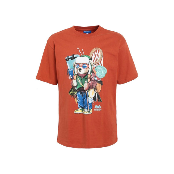 Chinatown Market Ultralight Bear Graphic T Shirt Orange 2XL EUC