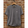 Kith Vintage Sunfaded Washed Gray Logo Crewneck T-Shirt Small Cotton Cut Hem USA