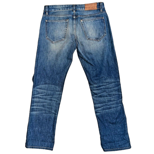 Norman Russell Selvedge Denim Jeans USA Handmade Beach Wash Straight Fit 27x28