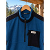 Outdoor Research Trail Mix Quarter Zip Pullover Sz. Medium Blue Microgrid Fleece