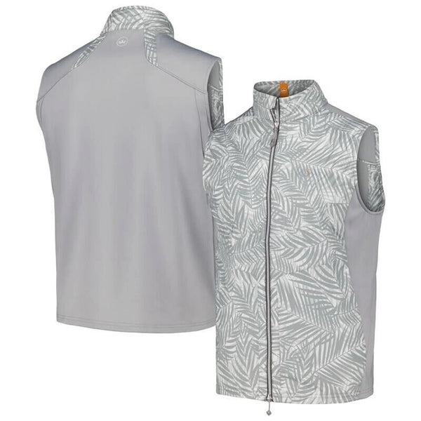 Peter Millar Crown Sport Hyperlight Fuse Elite Vest Gray M NWT Golf $200 MSRP