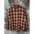 Carhartt Long Sleeve Plaid Flannel Shirt Red Beige XL Relaxed Fit 101295 608 EUC