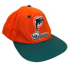 Miami Dolphins Hat Cap Reebok Snapback Green/Orange Embroidered Logo Vintage