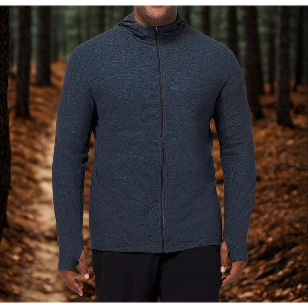 Lululemon Surge Warm Full Zip Hoodie Men's XL Navy Rulu Running Jacket LM4A77S