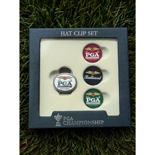 PGA Championship Baltusrol 2016 Official Hat Clip & Ball Marker Set NIB