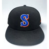 Syracuse Mets New Era 59FIFTY On-Field Alternate Fitted Hat 7 1/8 Black MiLB