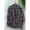L.L. Bean Traditional Fit Plaid Flannel Shirt Men’s 2XLT Tall Black Cotton 22806