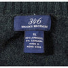 Brooks Brothers 346 Lambswool Cashmere V-Neck Sweater Green XL Vintage Mens