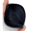 Prada Milano Vintage Black Leather Card Holder Wallet Italy Unisex 3.75" EUC