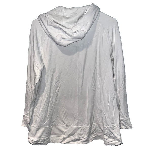 Lululemon Scuba Pullover Cotton Terry Size 8 White 01165
