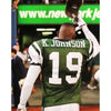 New York Jets Keyshawn Johnson Signed Champion Jersey Sz 44 L Deadstock Vintage