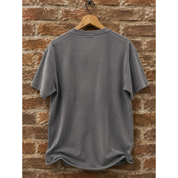 Kith Vintage Sunfaded Washed Gray Logo Crewneck T-Shirt Small Cotton Cut Hem USA
