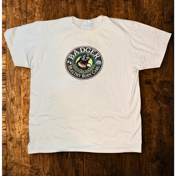 Badger Balm Healthy Body Care Organic T-Shirt Men’s Size L EUC