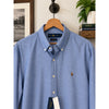 Polo Ralph Lauren Chambray Stretch Oxford Shirt Men's L Slim Fit Blue NWT