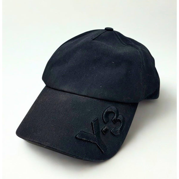Adidas Y-3 Yohji Yamamoto Logo Cap Black Size M (58cm) Japan Designer Hat Rare