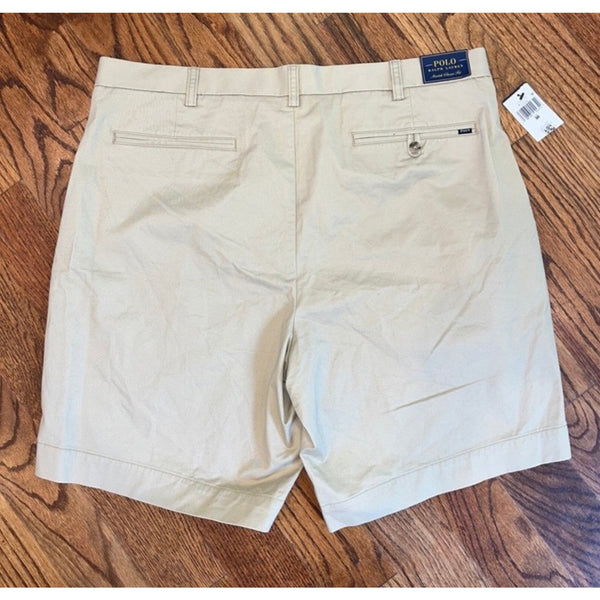 Polo Ralph Lauren Shorts Mens 38 Beige Stretch Classic Fit Chino NWT Casual