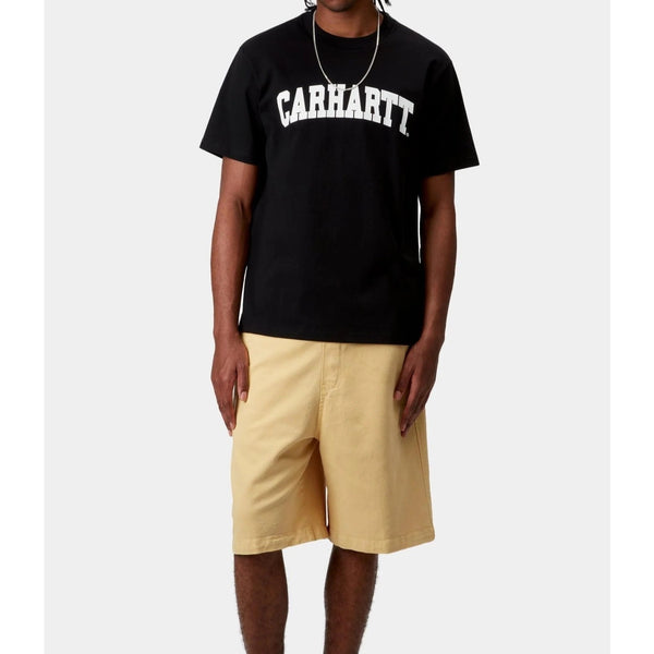Carhartt WIP S/S University T-Shirt Mens Large Black Logo Graphic Cotton Tee