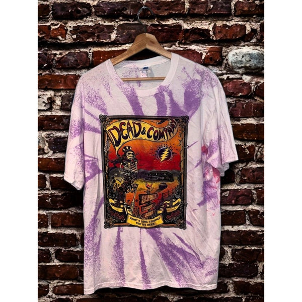 Grateful Dead Dead & Company Summer Tour 2022 Tie Dye T-Shirt Men's L Graphic