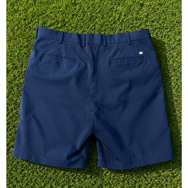 Peter Millar Crown Sport Salem Performance Shorts Mens 38 Blue Golf Wicking 9"