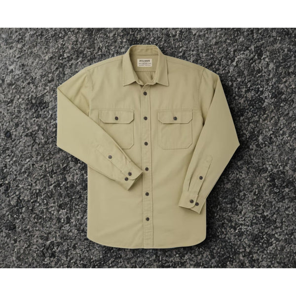 C.C. Filson Co. Chino Twill Shirt Sz. Medium Wood Duck NWT Cotton Field Workwear