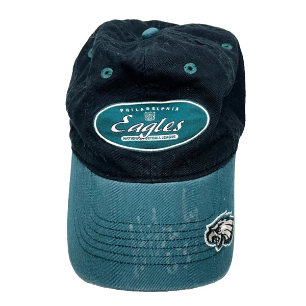 Philadelphia Eagles Hank Fraley Signed Reebok Dad Hat Cap Vintage NFL Autograph