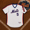 New York Mets David Wright 1986 Turn Back The Clock Pro Cut Majestic Jersey 52