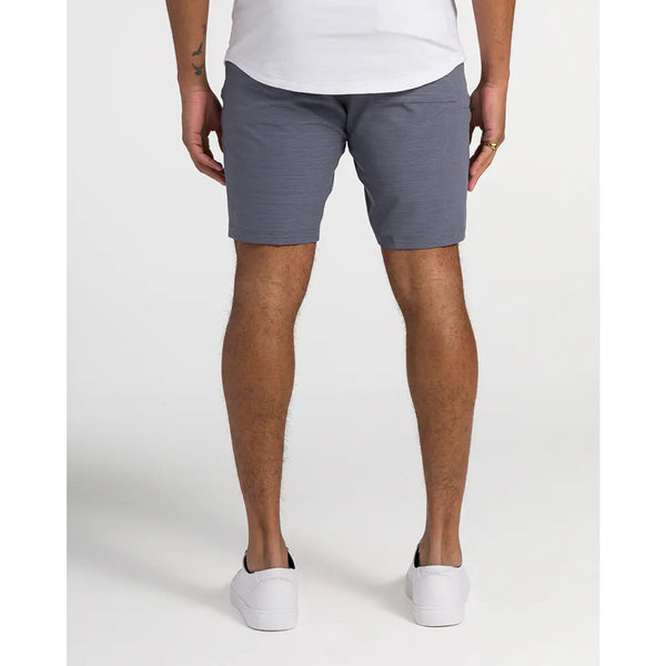 BYLT Kinetic Shorts L Gray Iron Performance Chino 32x9 Zip Pocket NWOT