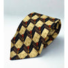 Ermenegildo Zegna Silk Tie Italy Art Deco Geometric Luxury Designer Necktie