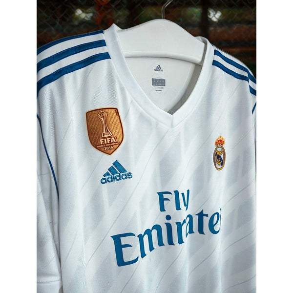 Real Madrid 2017/18 Home Jersey Adidas Ronaldo Era Champions League Size M