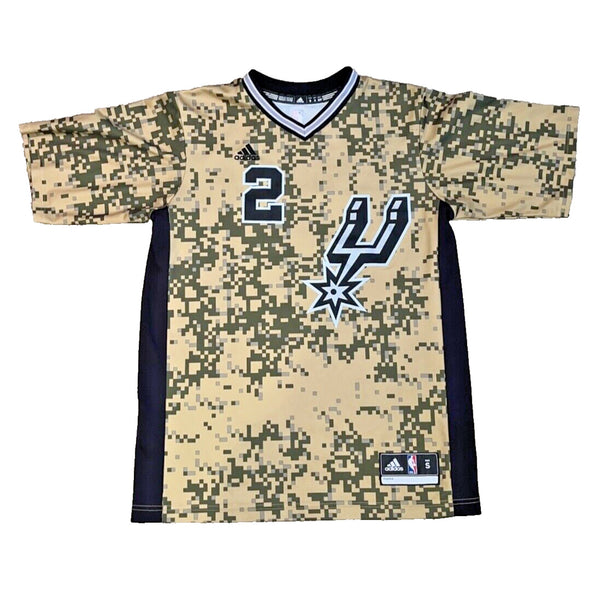 Kawhi Leonard Adidas Nba Swingman Jersey Camo San Antonio Spurs Men's Sz S RARE