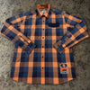 Red Bull KTM Racing Team Flannel Shirt 2XL Orange Plaid Button Up NWOT Moto