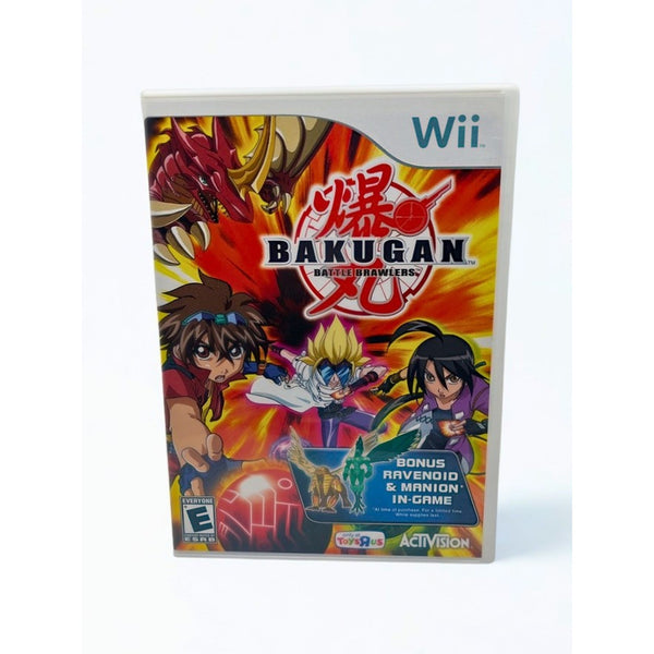 Bakugan Battle Brawlers Wii 2009 Complete CIB Toys R Us Bonus Ravenoid Game