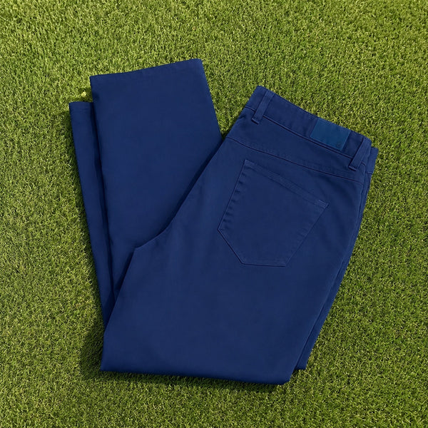 Peter Millar Crown Sport EB66 Performance Five Pocket Pants Mens 38x32 Blue NWOT