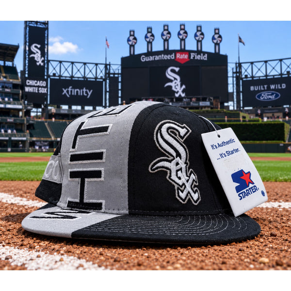 Chicago White Sox MLB Starter Swirl Snapback Hat VTG 90s Streetwear Baseball NWT
