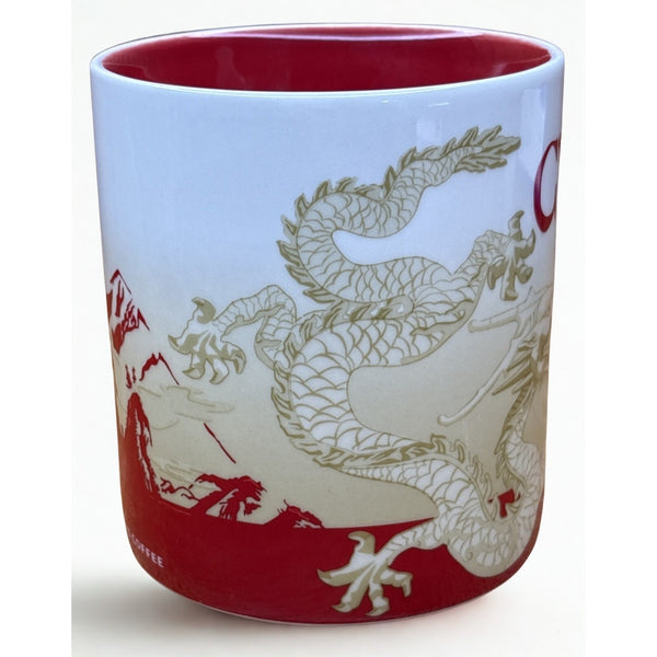 Starbucks China Global Icon City Mug 2013 Collector Series 16oz Red White